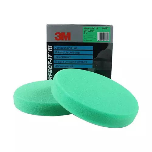 3M PERFECT IT III POLISHING PAD GREEN COARSE 150MM 2 PIECES - VDGAMA Detail Hub