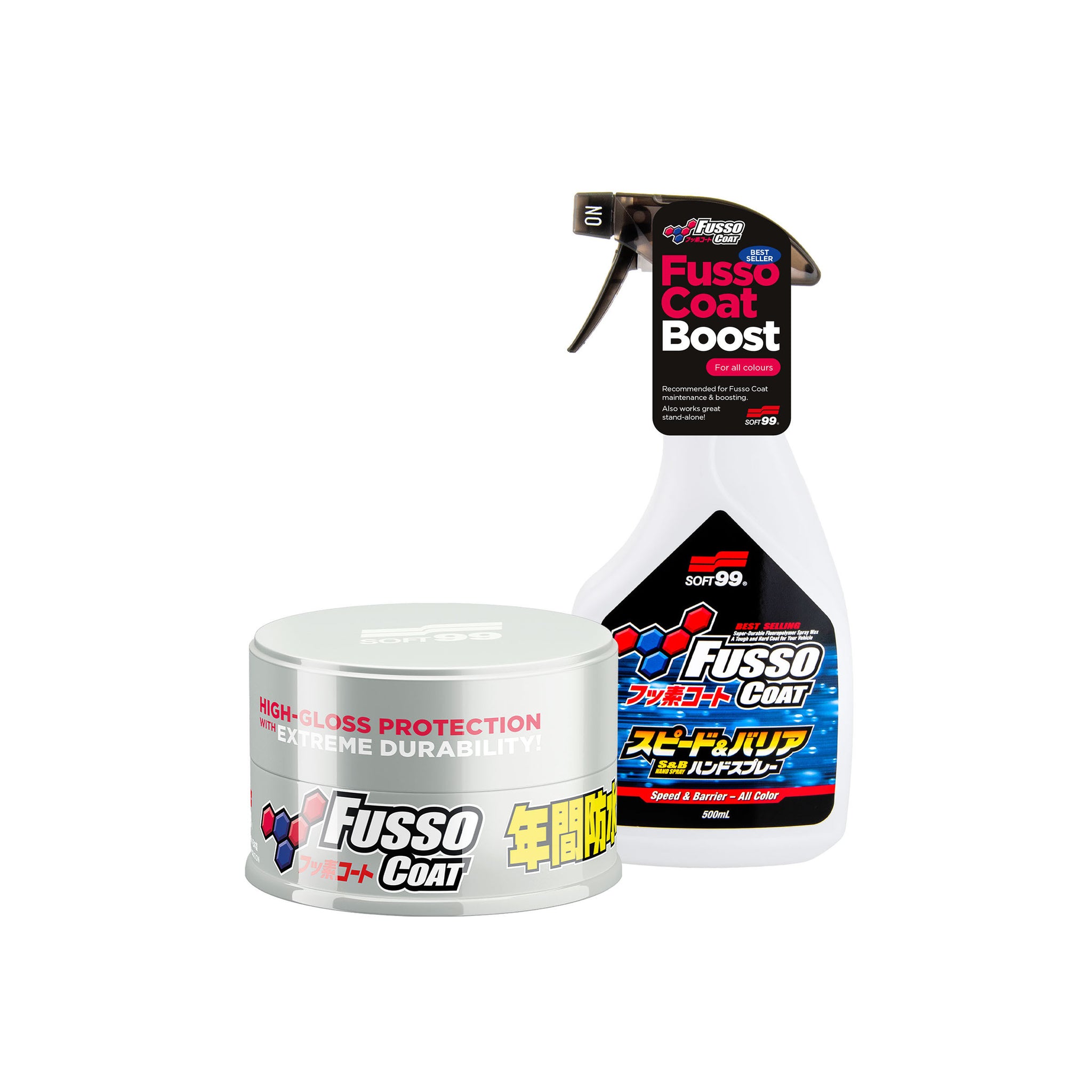 Soft99 Fusso Coat 12 Months Wax Light + Fusso Coat Speed & Barrier