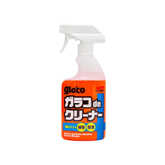 Soft99 Glaco De Cleaner glass cleaner and Glaco booster, 400 ml