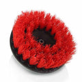 CARPET BRUSH WITH DRILL ATTACHMENT HEAVY-DUTY RED - VDGAMA Detail Hub