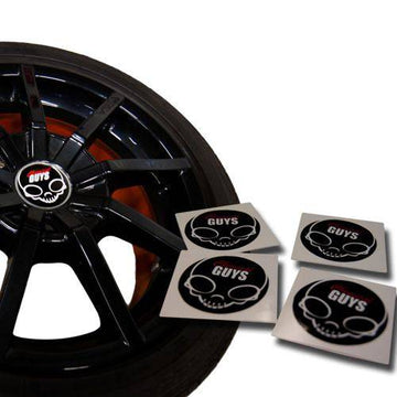 CHEMICAL GUYS COOLEST EVER SKULL WHEEL HUB STICKER / DECAL (SET OF 4 PCS) - VDGAMA Detail Hub