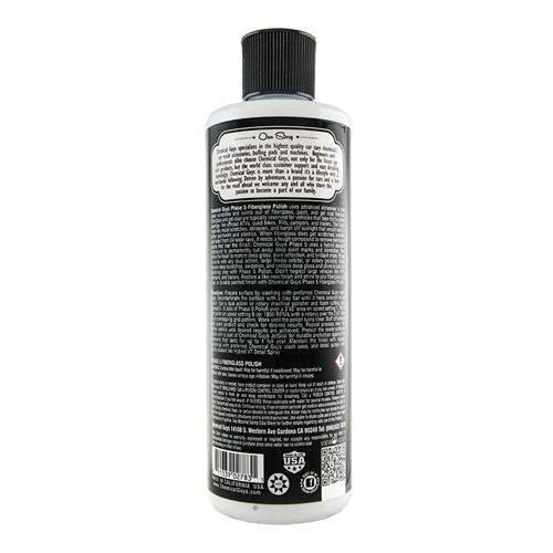 CHEMICAL GUYS PHASE 5 FIBERGLASS POLYESTER GELCOAT POLISH 473ML - VDGAMA Detail Hub