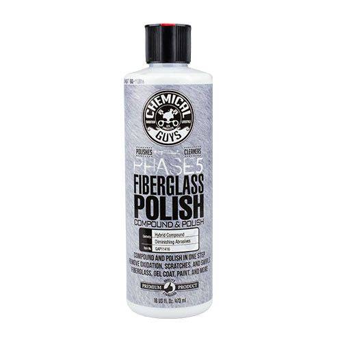 CHEMICAL GUYS PHASE 5 FIBERGLASS POLYESTER GELCOAT POLISH 473ML - VDGAMA Detail Hub