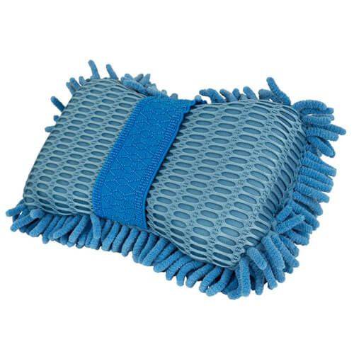 CHEMICAL GUYS ULTIMATE TWO SIDED CHENILLE MICROFIBER WASH SPONGE BLUE - VDGAMA Detail Hub