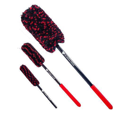 D CON BRAUN WHEEL WOOLIES WHEELBRUSHES 3 PIECES - VDGAMA Detail Hub