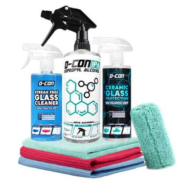 D CON STREAK FREE GLASS CLEANER AND CERAMIC GLASS PROTECTION KIT 7 ITEMS - VDGAMA Detail Hub