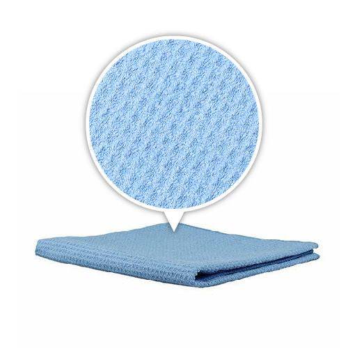 D CON WAFFLE WEAVE GLASS WINDOW TOWEL BLUE 40 X 80 CM - VDGAMA Detail Hub