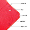 D CON WAFFLE WEAVE GLASS WINDOW TOWEL RED 40 X 80 CM - VDGAMA Detail Hub