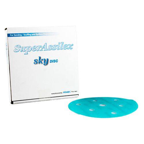 KOVAX ASSILEX SUPER TACK SANDPAPER 600 GRIT 125MM 7 HOLE 25 PACK - VDGAMA Detail Hub