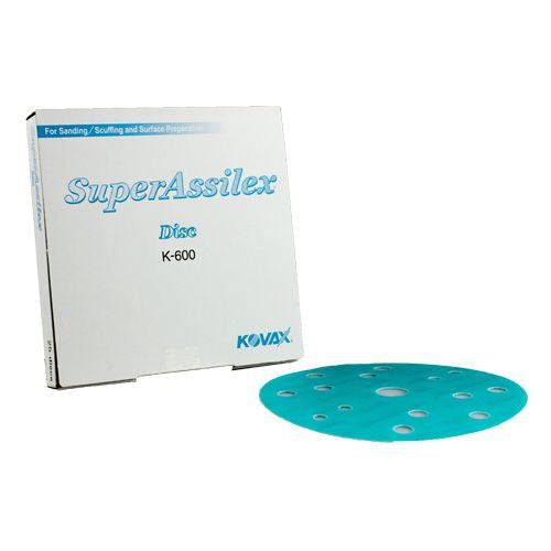 KOVAX ASSILEX SUPER TACK SANDPAPER 600 GRIT 152MM 15 HOLE 25 PACK - VDGAMA Detail Hub