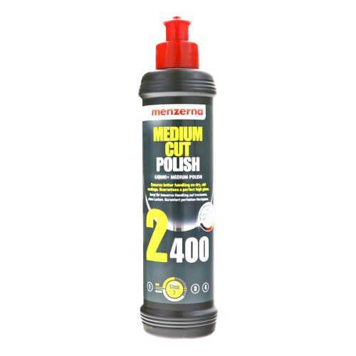 MENZERNA MEDIUM CUT POLISH 2400 FOR MINOR PAINT DEFECT REMOVAL 250ML - VDGAMA Detail Hub