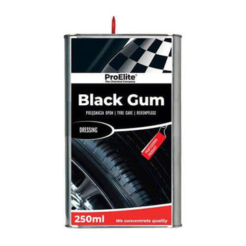 PROELITE BLACK GUM TIRE AND EXTERIOR DRESSING 250ML - VDGAMA Detail Hub