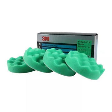 3M PERFECT IT III POLISHING PAD GREEN COARSE 75MM 4 PIECES